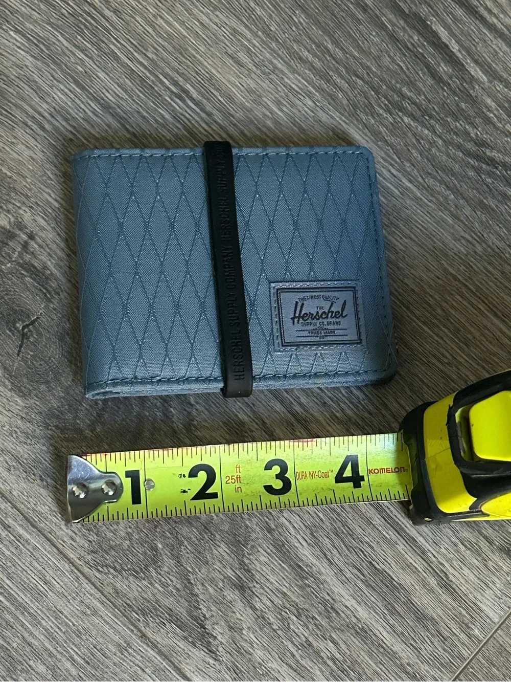 Herschel Quilted Blue Mirage Diamond/ Sea Storm Card Wallet
